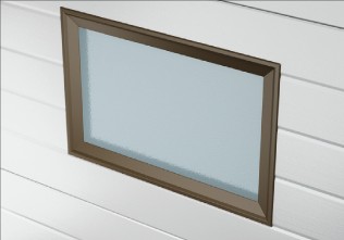 Окно для ворот RSD01 без декоративных элементов